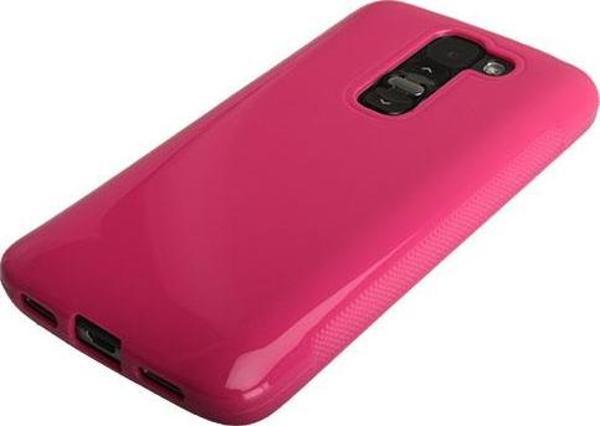 G2 Mini ile Uyumlu Kılıf Silikon Parlak Pembe - Image 1