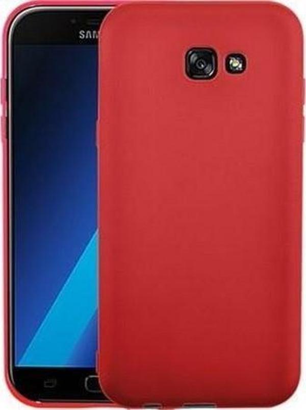 Galaxy A5 2017 ile Uyumlu Silikon Kılıf Kırmızı - Image 1