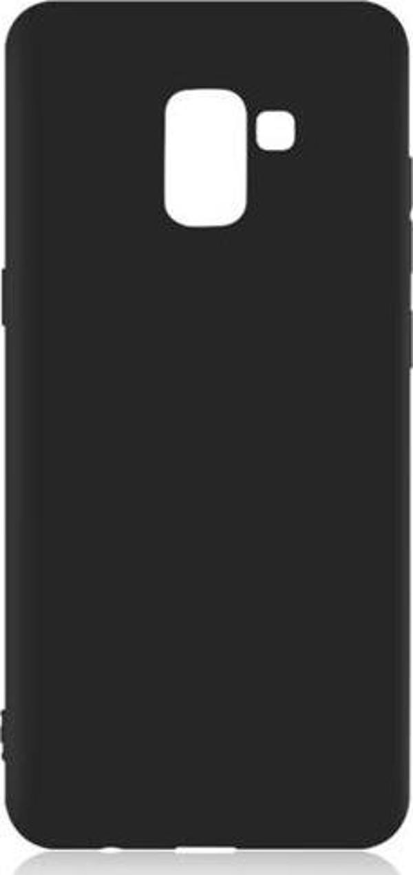 Galaxy A8 2018 ile Uyumlu Soft Silikon Kılıf Siyah - Image 1