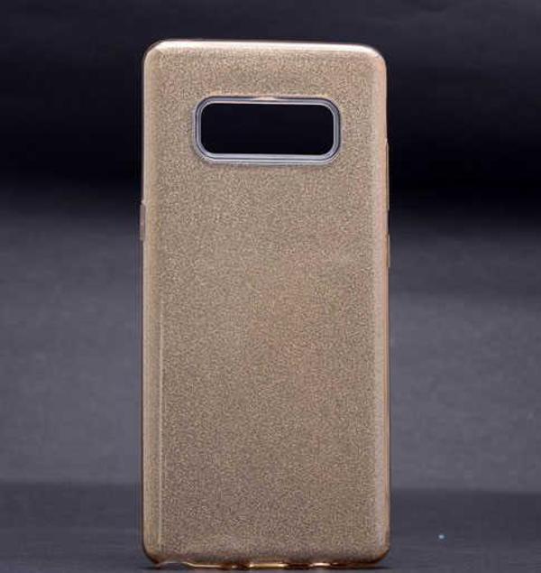 Galaxy Note 8 ile Uyumlu Shining Simli Silikon Kılıf Altın - Image 1