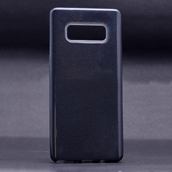 Galaxy Note 8 ile Uyumlu Shining Simli Silikon Kılıf Siyah - Image 1