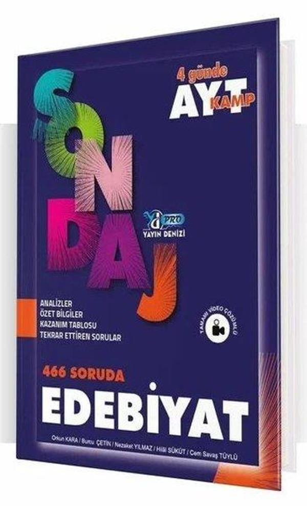 AYT Türk Dili ve Edebiyatı Pro 466 Soruda Sondaj Kamp - Yayın Denizi Yayınları - Image 1