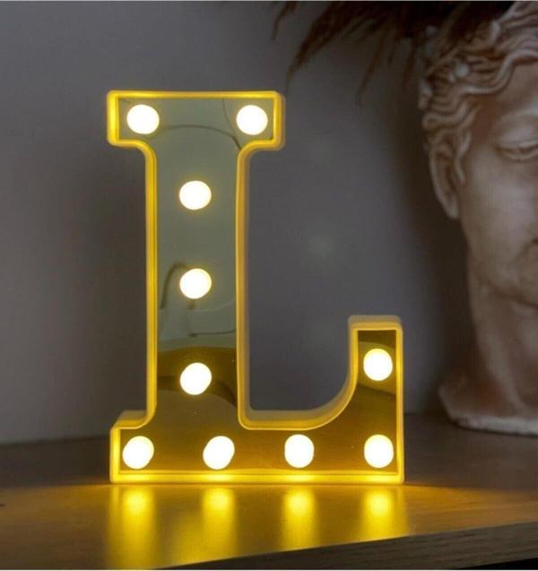 3d Işıklı Led Harf Dekoratif Aydınlatma Büyük - Image 1