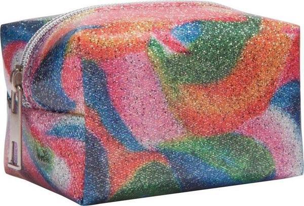 Eva Pvc Kaplı Cobra pembe Makyaj Çantası - Image 1