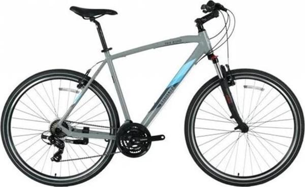 Bisan Trx 8100 Cıty Erkek Şehir Bisikleti 52cm V 28 Jant 21 Vites Açık Metal Gri Yeşil Beyaz - 28 - Image 1