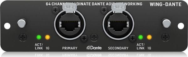 BEHRINGER 64x64 Kanal Audinate Dante AoIP Ağı için WING Genişletme Kartı - Image 1