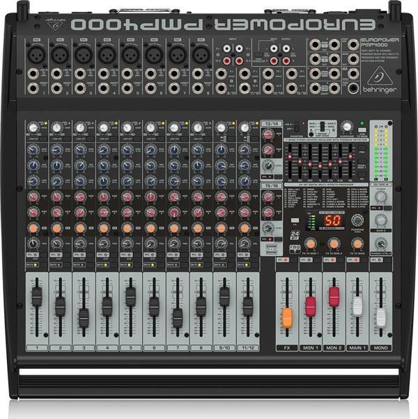 BEHRINGER PMP4000 Europower 1600 Watt 16 Kanal Power Mixer - Image 1