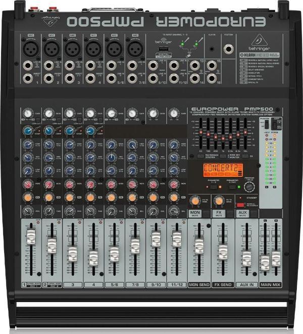 BEHRINGER PMP500 Europower 500 Watt 12 Kanal Power Mixer - Image 1