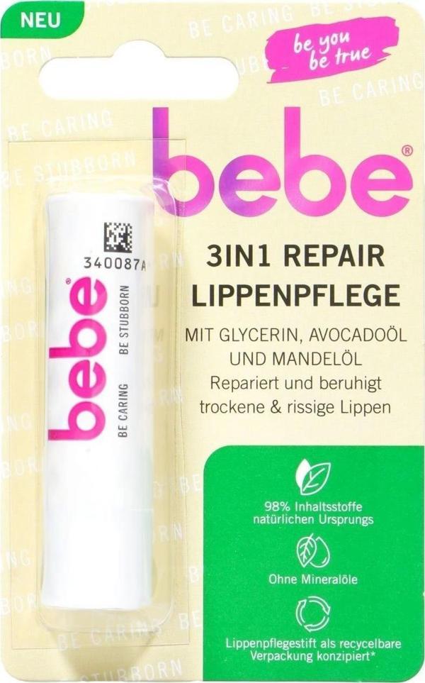 Bebe Zartpflege 3 in 1 Onarıcı Dudak Bakım Kremi - Image 1