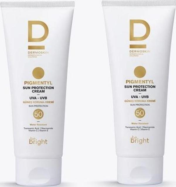 Dermoskin Be Bright Pigmentyl Güneş Koruyucu Krem SPF50+ 75 ml 2'li Paket - Image 1