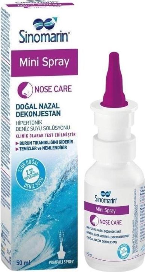 Mini Spray Hipertonik Deniz Suyu Solüsyonu Pompalı Sprey 50ml - Image 1