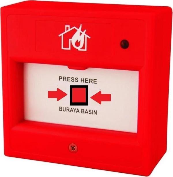 ENDER KARE YANGIN ALARM BUTONU MUHBİR - Image 1