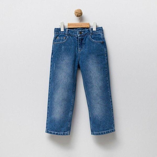 Overdo Kız Çocuk Mavi Wide Lige Kot - Jean Pantolon - Image 1