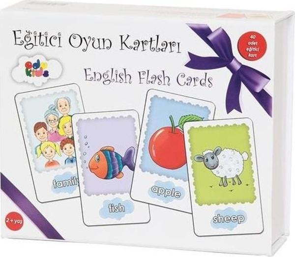 Edukids English Flash Cards Eğitici Kartları - Image 1