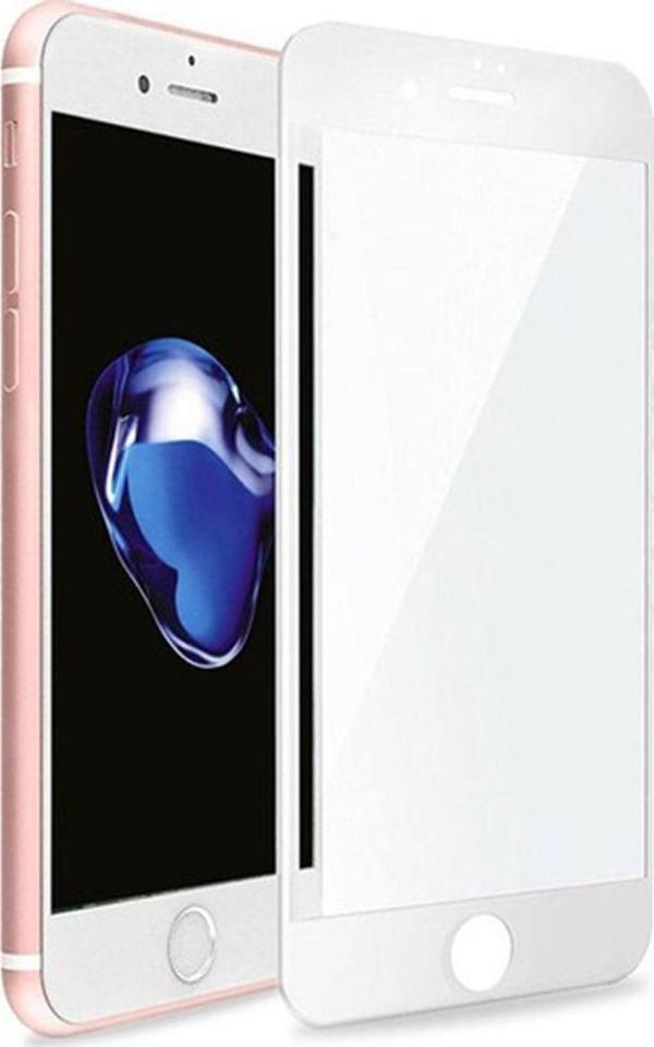 Nettech Apple Iphone 7 Uyumlu Ön Koruma Mat Seramik Nano Ekran Koruyucu - Beyaz - Image 1
