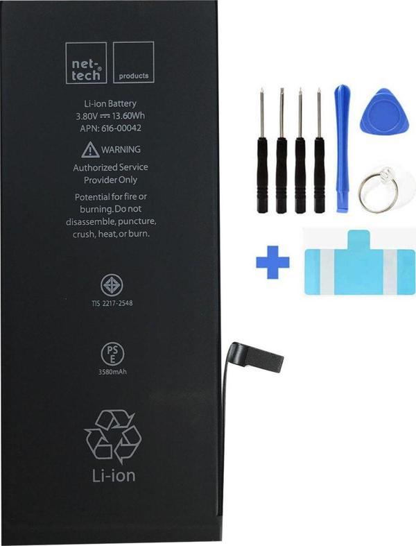 Nettech İphone 6S Plus Batarya 3400 Mah Güçlendirilmiş Kapasite + Tamir Seti Hediye - Image 1