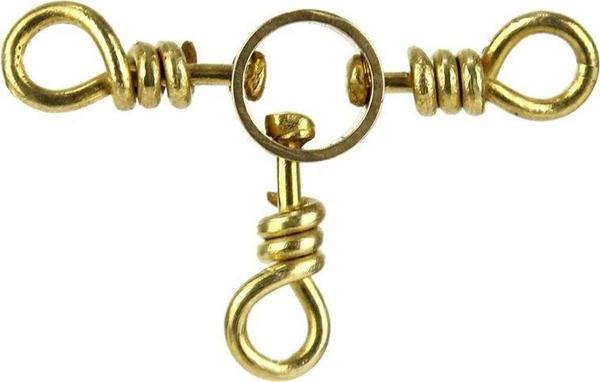 Brass 3-Way Swivels No:5 3 Lü Fırdöndü 12 Li Pkt - Image 1