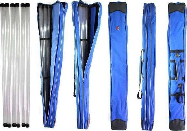 Fly İki Gözlü 6 Borulu 185cm Mavi Kamış Çantası - Image 1