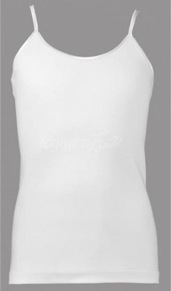 Tutku Kız Çocuk Askılı Saten Biyeli Atlet 0187- 6 Adet - Image 1