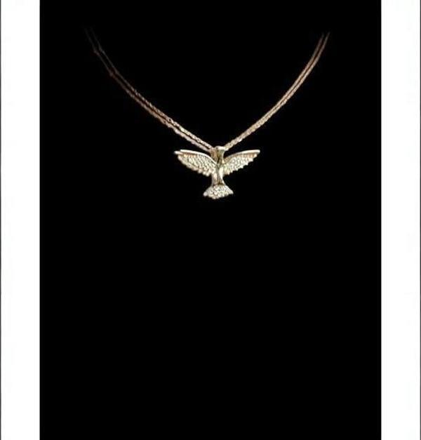 Kadın çelik Gold Albatros Kuş Modeli Kolye  - Image 1