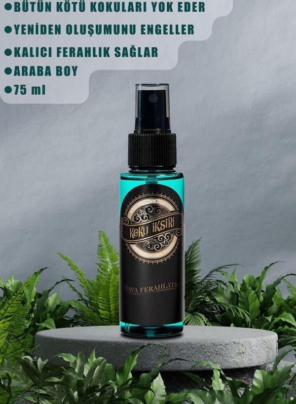 Koku İksiri Bütün Kötü Kokulara Son Araç Boy Ferahlatıcı Oda Parfümü Kötü Koku Giderici Oda Kokusu 75 Ml - Image 1
