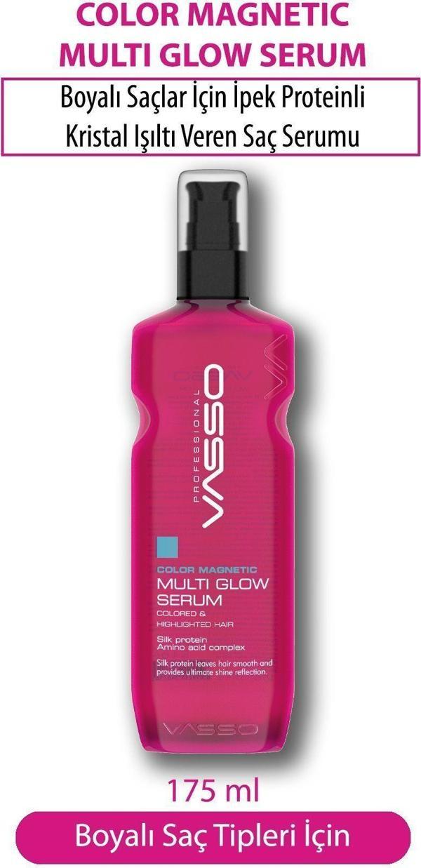 Vasso Boyalı Saçlar Için Ipek Proteinli Parlaklık Ve Canlılık Veren Saç Serumu 175 Ml - Image 1