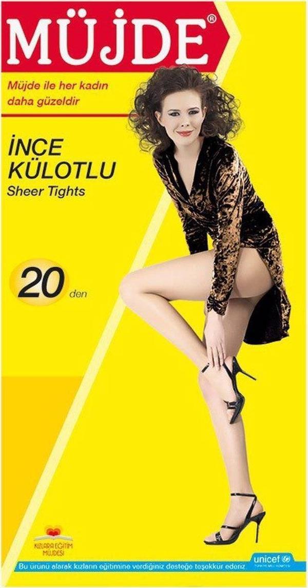 6'Lı Müjde Bayan Külotlu Çorap 20 Denye - Image 1