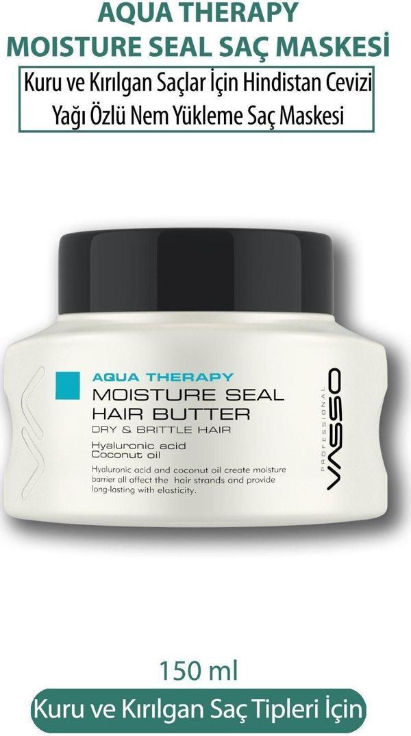 Vasso Hindistan Cevizi Yağı Özlü Nem Yükleme Maskesi - Aqua Therapy 150 Ml - Image 1