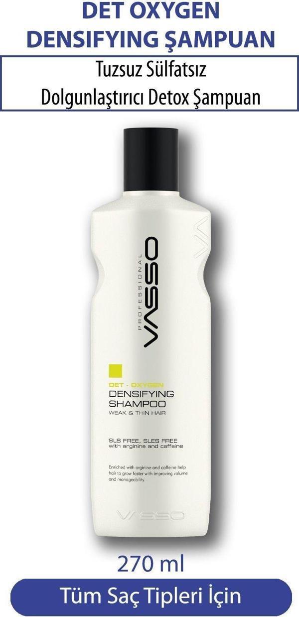 Vasso Ince Telli Ve Zayıf Saçlar Için Sülfatsız Ve Tuzsuz Hacimlendirici Ve Güçlendirici Şampuan 270 Ml - Image 1