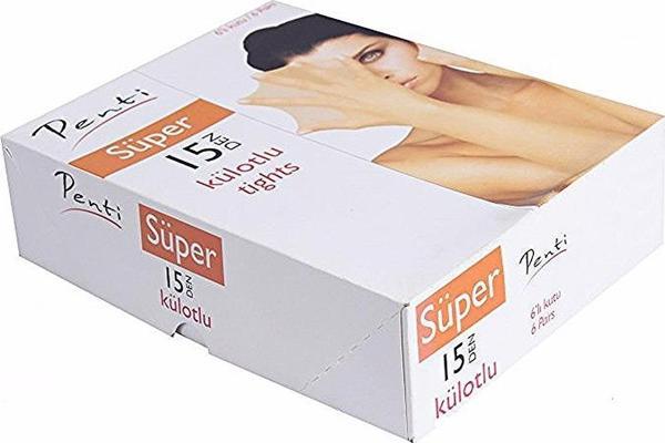 6 ADET PENTİ SÜPER KÜLOTLU ÇORAP 15 DEN MAT İNCE - Image 1