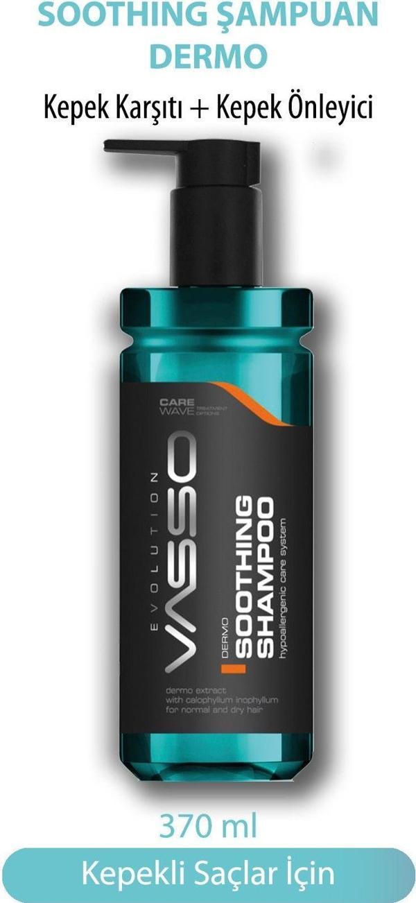 Vasso Kepek Önleyici Kepeğe Karşı Etkili Bakım Şampuanı Dermo Shampoo 370 Ml - Image 1
