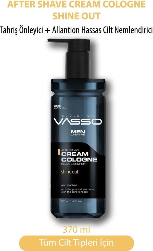 Vasso Tıraş Sonrası Tahrişi Önleyici Krem Kolonya (Balsam) Shine Out 370 Ml - Image 1