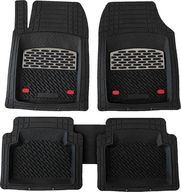 Teamcar Safir Fiat Panda Paspas Havuzlu Krom Karbon - Image 1