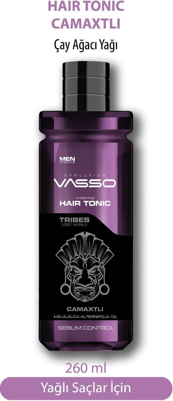 Vasso Yavaş Uzayan Saçlar Için Çay Ağacı Yağı Içeren Besleyici Saç Toniği - Tribes Camaxtli 260 Ml - Image 1