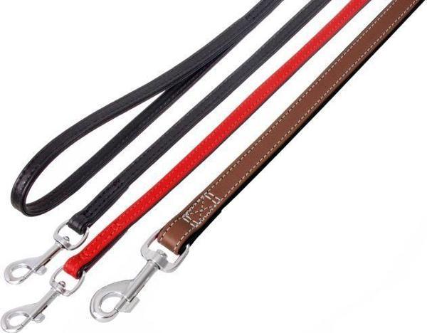 Karlıe Köpek Gezdirme Tasması Eskitilmiş Deri 100cm 14mm Siyah - Image 1