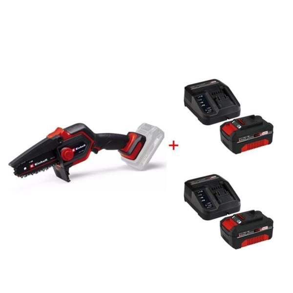 Einhell Ge-Ps 18/15 Li Bl Solo Akülü Zincirli Budama Testeresi + 2 x 4 Ah Starter Kit Akü - Image 1