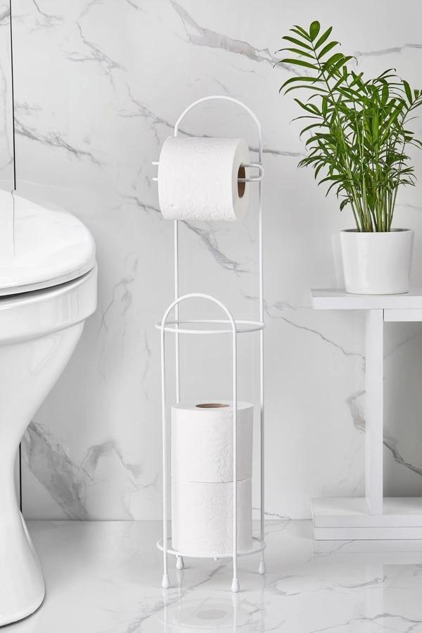 Ferforje Wc Tuvalet Kağıtlık Beyaz - Image 1