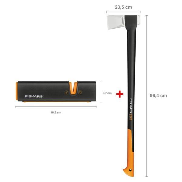 Fiskars Yarma Baltası XXL-X27 + Balta ve Bıçak Bileyici - Image 1