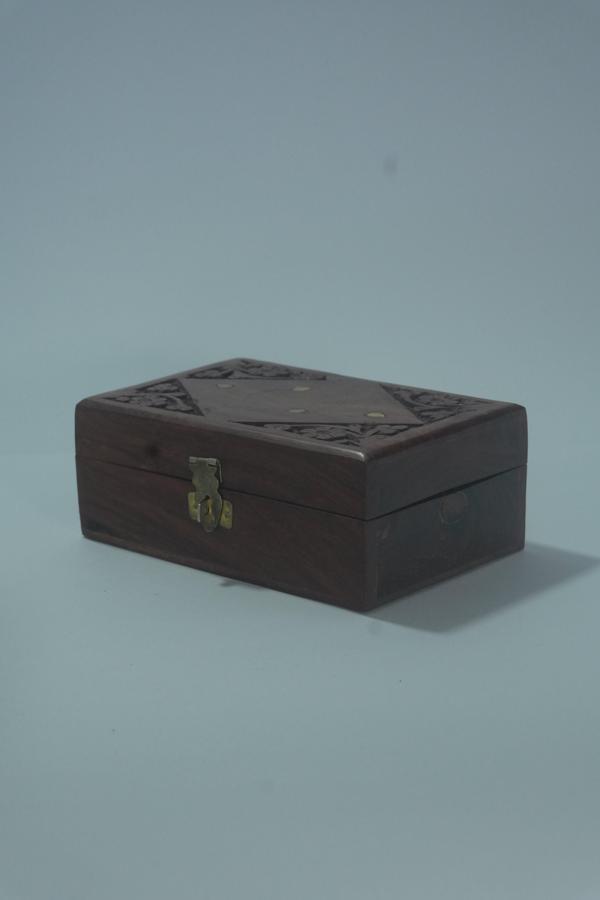 El Oyması Ahşap Sandık 15 cm - Image 1