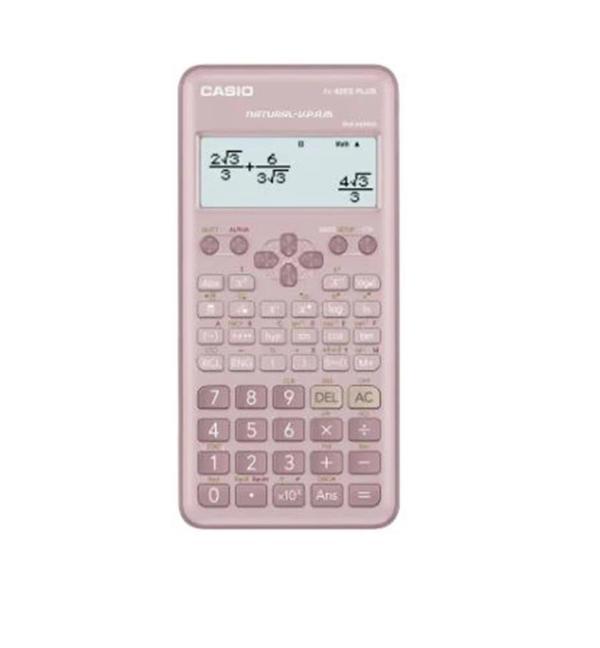Casio FX-82ES Plus Pembe Bilimsel Fonksiyonlu Hesap Makinesi 2.Versiyon - Image 1