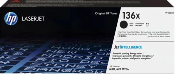 HP 136X Black Siyah 2.600 Sayfa Toner W1360X - Image 1