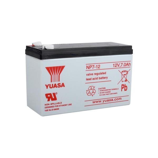 Yuasa NP7-12 - 12V 7 Ah F1 (ince) Bakımsız Kuru Akü - Image 1