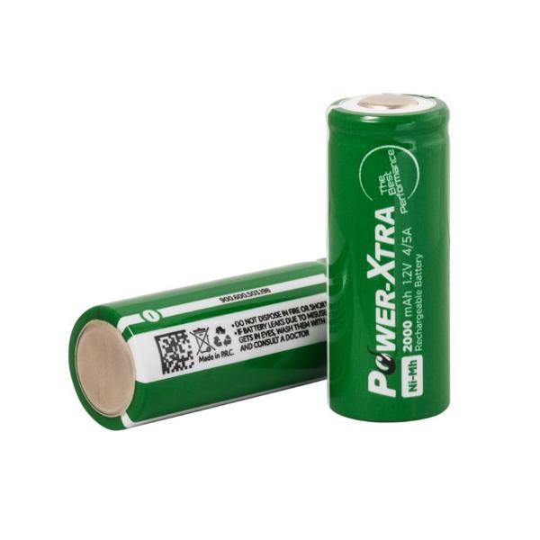 Power-Xtra 1.2V 2000 Mah - 4/5A - Ni-Mh Şarjlı Pil -Flat-Başsız - Image 1