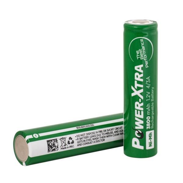 Power-Xtra 1.2V 3800 Mah - 4/3A - Ni-Mh Şarjlı Pil -Flat Başsız - Image 1