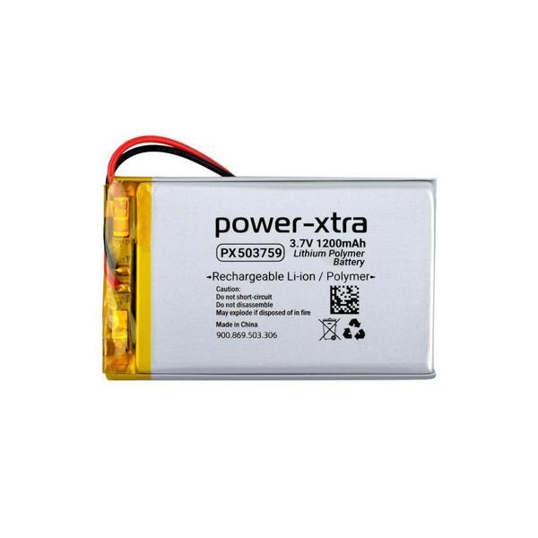 Power-Xtra PX503759 - 3.7V 1200 mAh Li-Polymer Pil - Devreli - Image 1