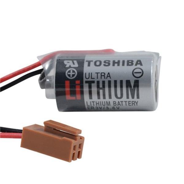 Toshiba 1S1P - ER3V 3.6V Li-SOCl2 Lithium Pil -Kahverengi Soket - Image 1