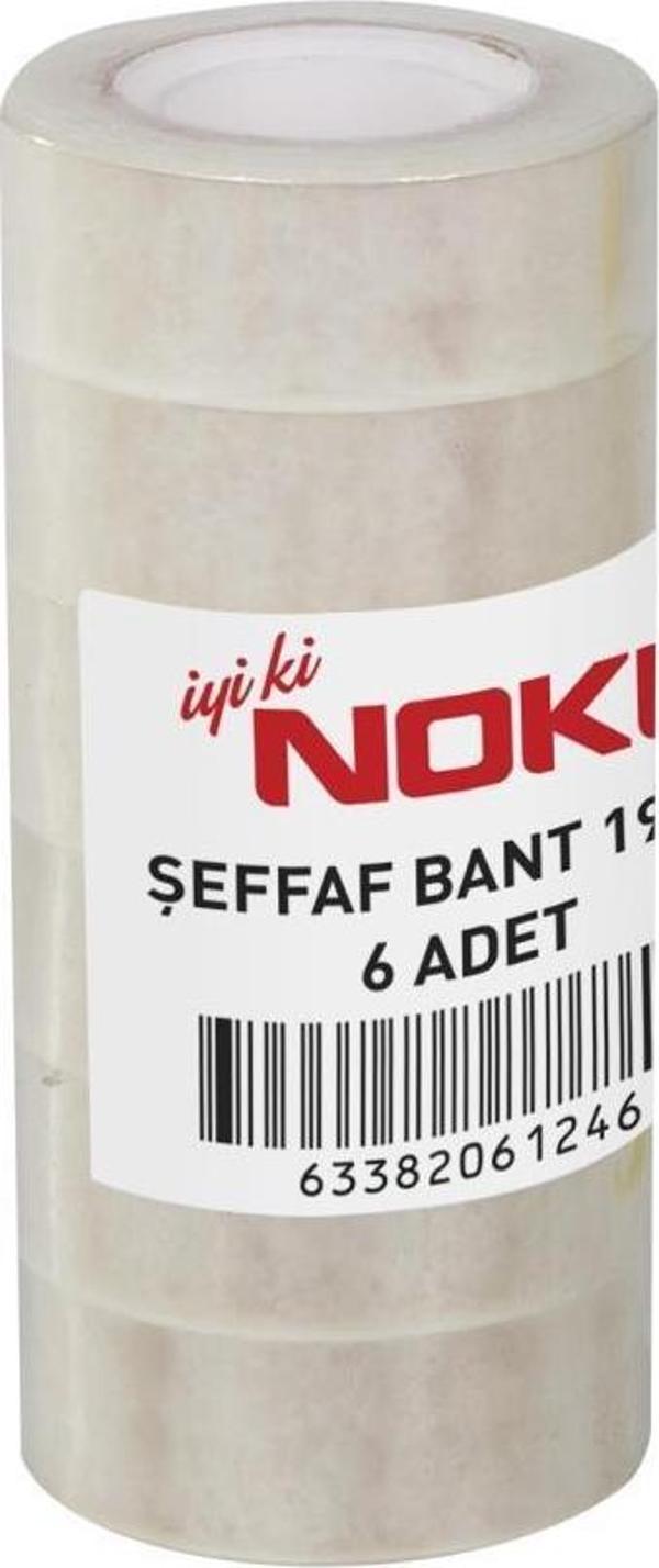 Noki Şeffaf Bant 19x33 mm 6 Adet - Image 1