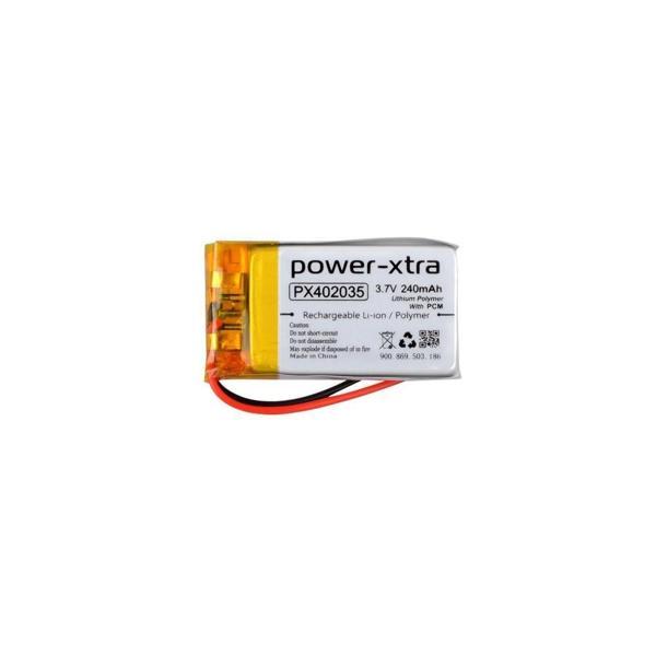 Power-Xtra PX402035 - 3.7V 240 mAh Li-Polymer Pil - Devreli - Image 1