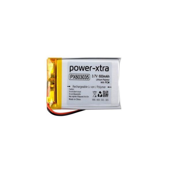 Power-Xtra PX603035 - 3.7V 600 mAh Li-Polymer Pil - Devreli - Image 1