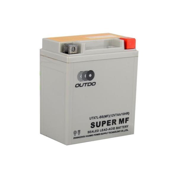 Outdo UTX7L-BS 12V 6Ah Motosiklet Aküsü - Image 1